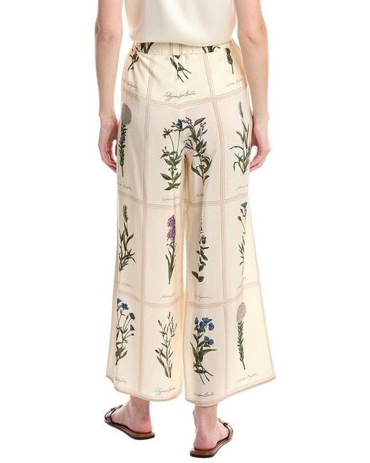 Max Mara Natural Lory Silk Trouser