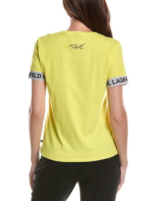Karl Lagerfeld Yellow Karl Emoji T-Shirt