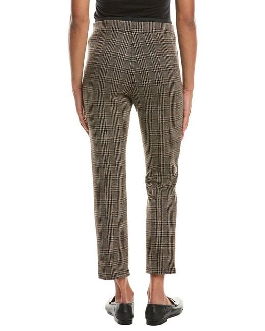 Jude Connally Green Tobi Textured Plaid Pant
