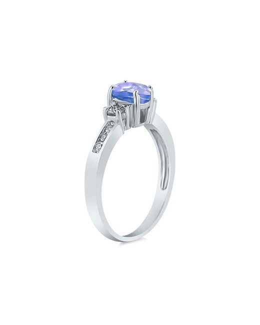 Gem Spark Blue 14K 1.08 Ct. Tw. Diamond & Tanzanite Ring