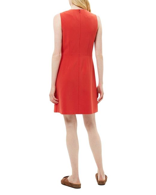 Theory Red Raneid Modern A-line Dress