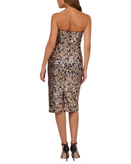 ADRIANNA EVE Multicolor Embellished Midi Dress