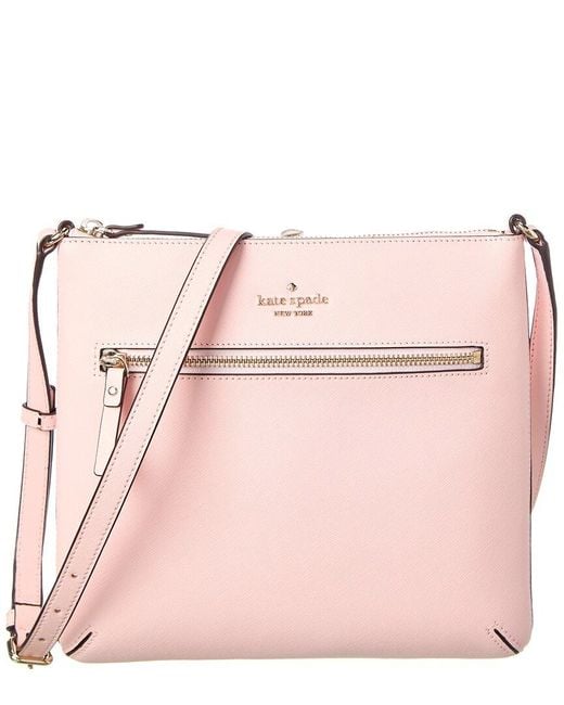 Kate Spade Pink Laurel Way Saffiano Leather On Purpose Rima Crossbody