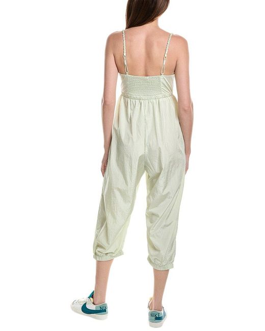 Free People Green Down To Earth Jumpsuit