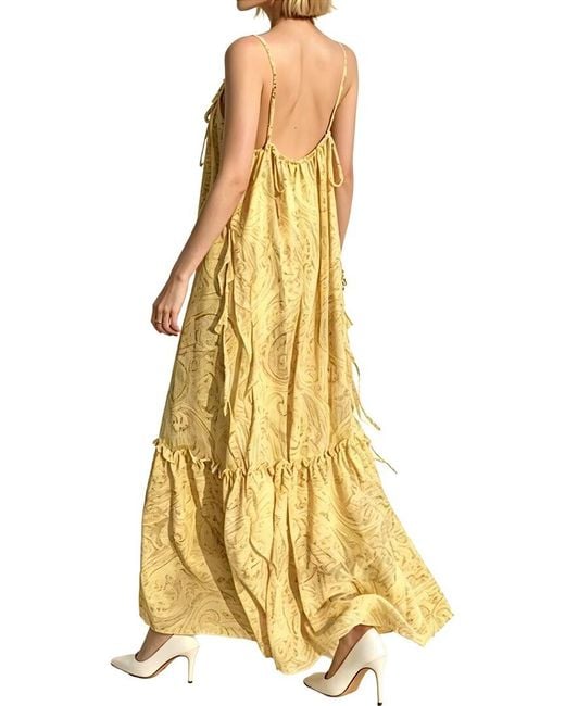 Linda Charm Yellow Maxi Dress