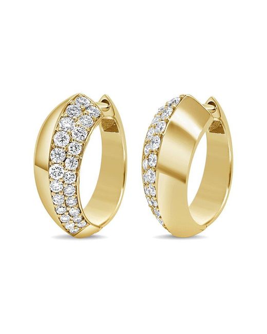 Sabrina Designs Metallic 14K 0.50 Ct. Tw. Diamond Huggie Earrings