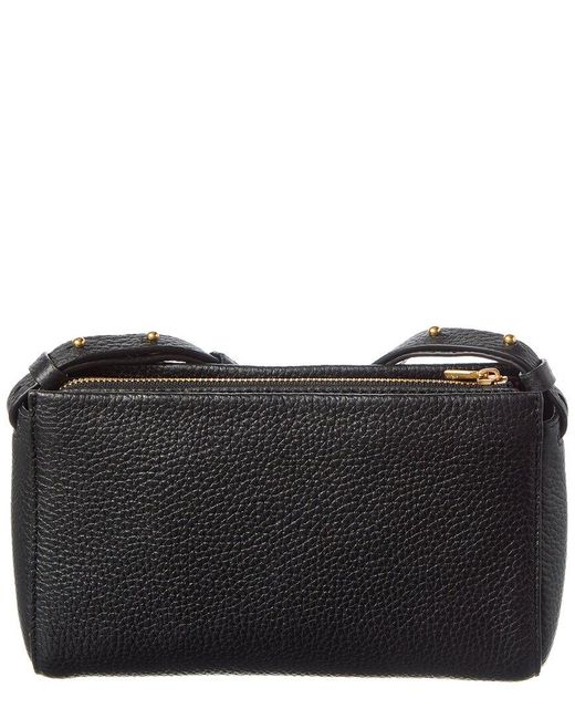 Vince Black Smyrna Wos Top Zip Leather Crossbody