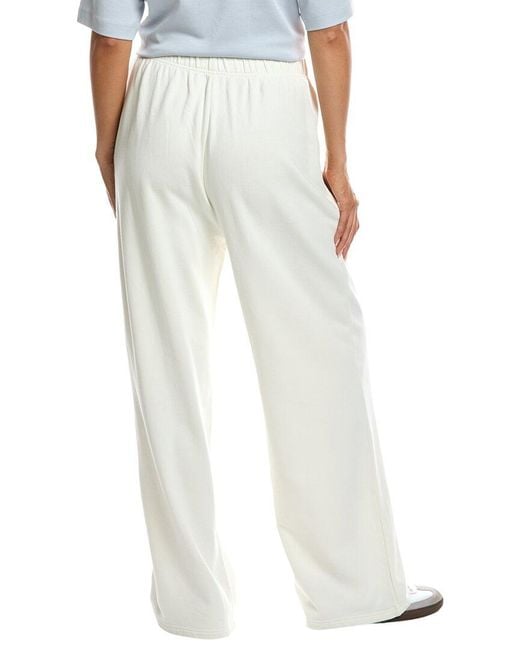 Rag & Bone White Terry Wideleg Sweatpant