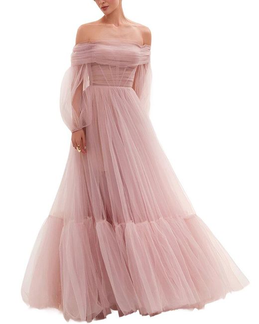 BELLA DESERT Pink Maxi Dress