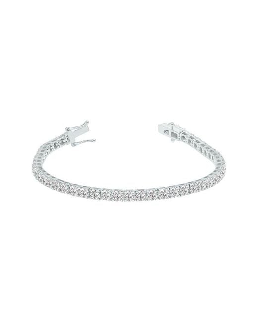 Lab Grown Diamonds White 14K 10.00 Ct. Tw. Lab Grown Diamond Tennis Bracelet