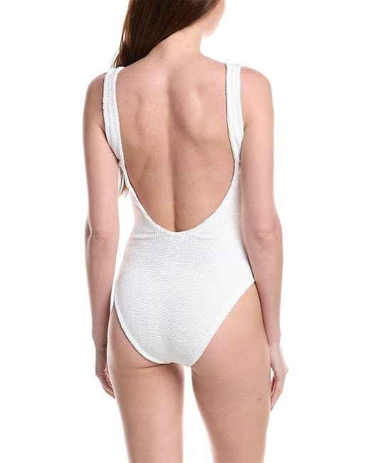 Hunza G White Hunza G Dallas One-Piece