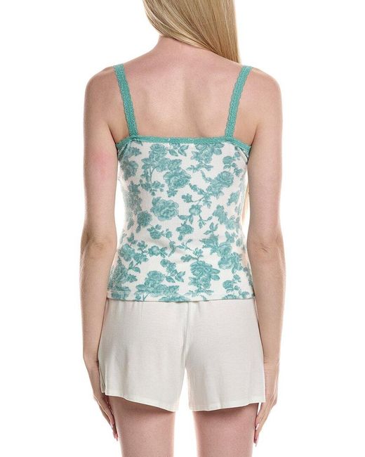 Pj Salvage Blue Lacey Cami