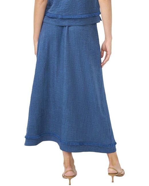 Vince Camuto Blue A-line Maxi Skirt