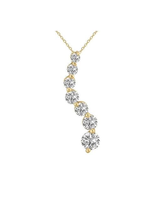 Lab Grown Diamonds White 14K 2.00 Ct. Tw. Lab Grown Diamond Necklace