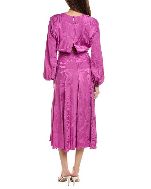 Silvia Tcherassi Pink Kathryn Maxi Dress