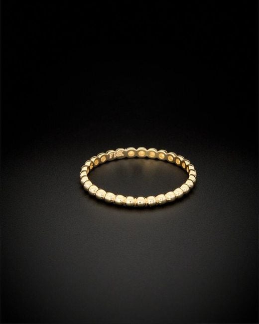 Italian Gold Black 14k Stackable Ring
