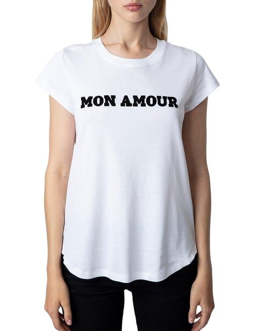 Zadig & Voltaire White Wool Mon Amour Shirt