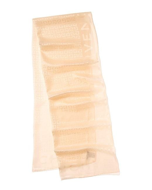 Givenchy Natural 4G Logo Silk Scarf
