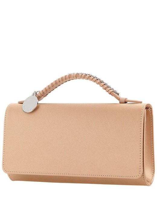 Stella McCartney Brown Falabella Clutch Bag Eco Satin Clutch Bag