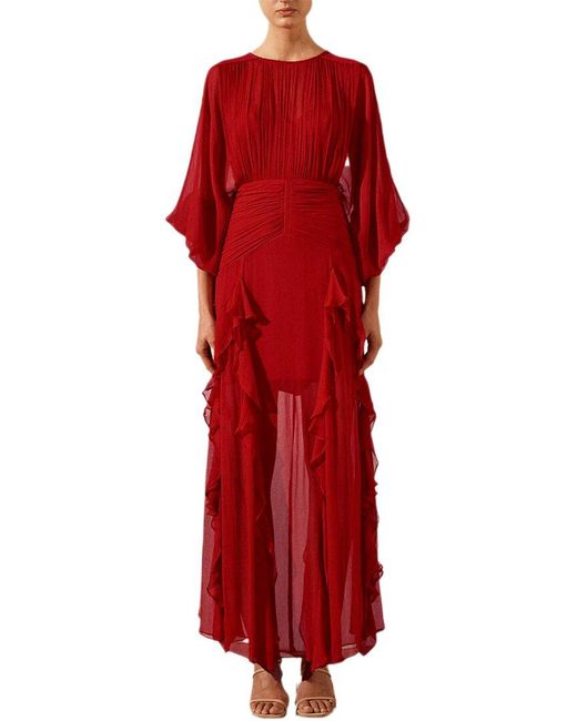 BURRYCO Red Maxi Dress