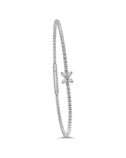 Sabrina Designs White 14K 0.12 Ct. Tw. Diamond Stackable Bangle