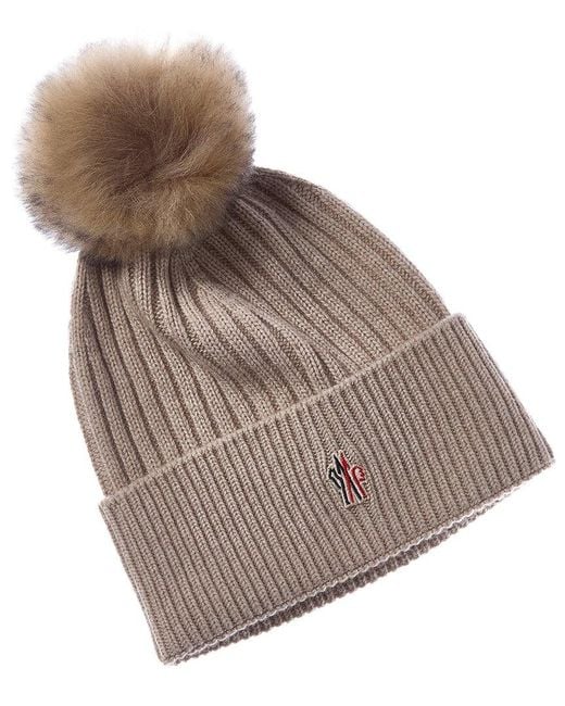 Moncler Brown Cashmere Beanie