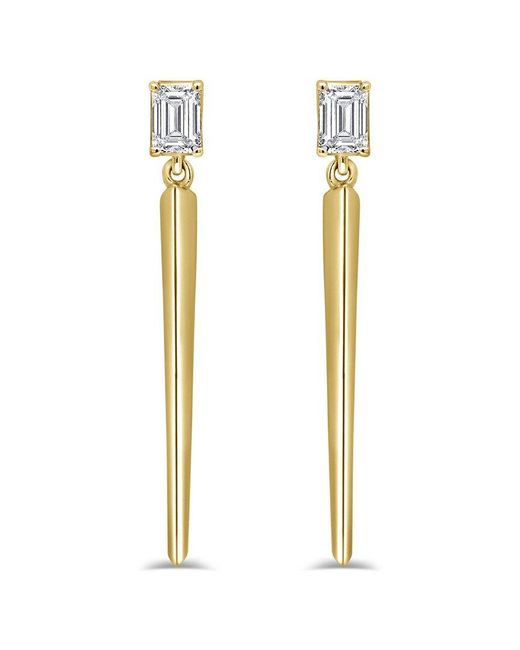 Sabrina Designs White 14K 0.42 Ct. Tw. Diamond Long Dangle Earrings