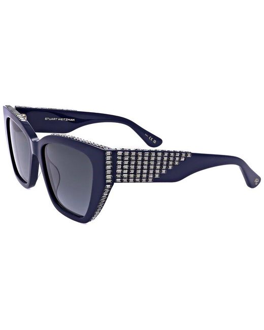 Stuart Weitzman Blue 53Mm Sunglasses