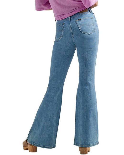 Lee Jeans Blue Glacial Pace Dx High Rise Flare Jean Jean