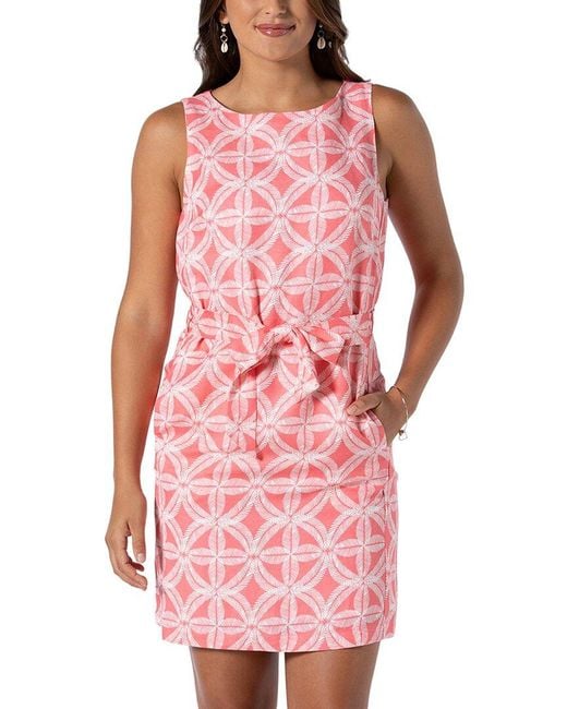 Tori Richard Pink Jude Shift Dress