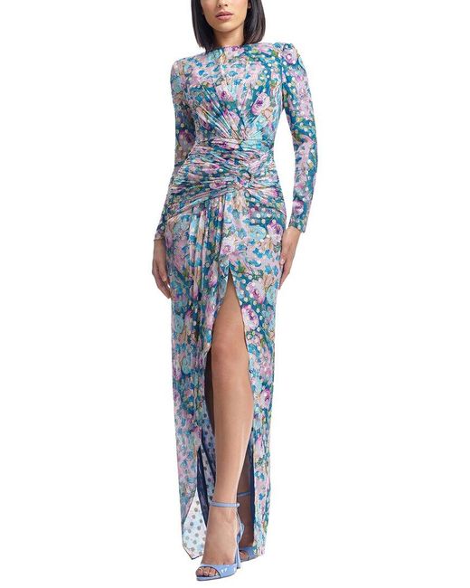 Dress the Population Blue Romera Maxi Dress