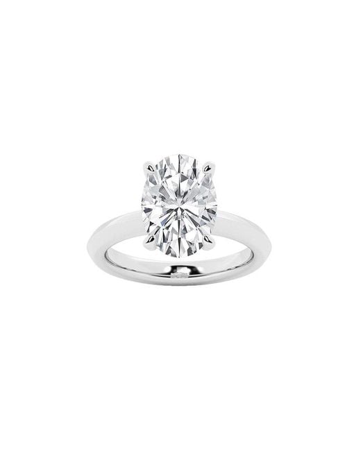 Lab Grown Diamonds White 14K.00 Ct. Tw. Lab-Grown Diamond Solitaire Engagement Ring