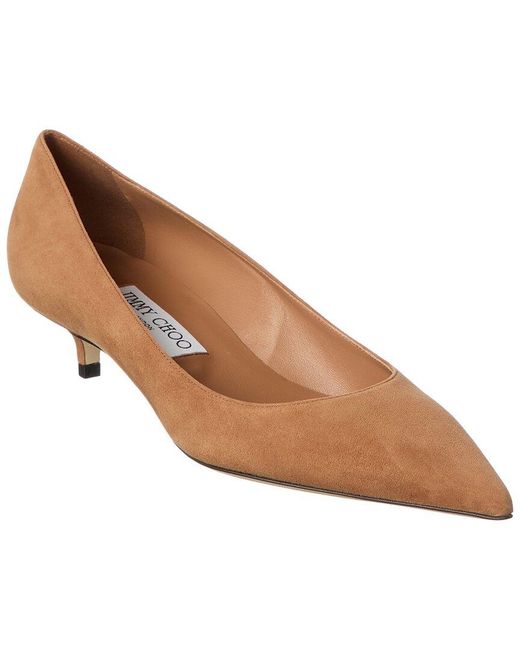 Jimmy Choo Brown Amelia Suede Pump