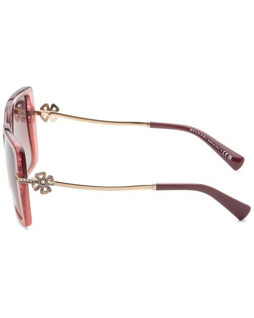 BVLGARI Pink Bv8243B 56Mm Sunglasses