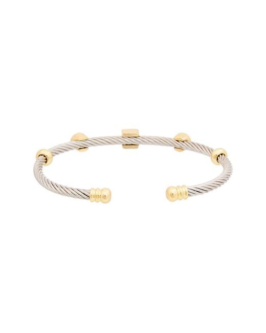 Juvell White 18K Plated Cz Cuff