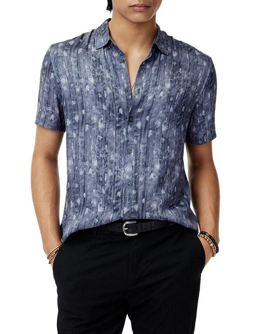 John Varvatos Blue Sean Shirt for men