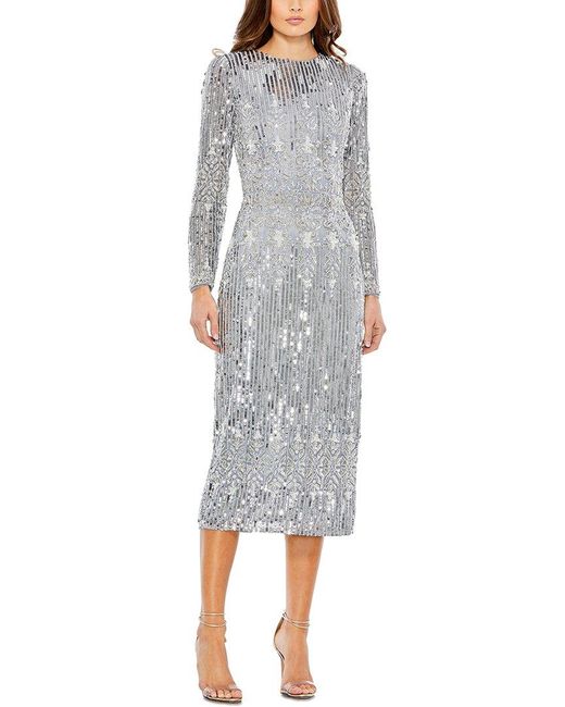 Mac Duggal Sheath Dress in Gray Lyst