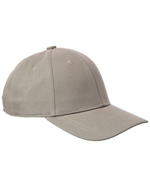 Bruno Magli Gray Canvas Baseball Cap for men