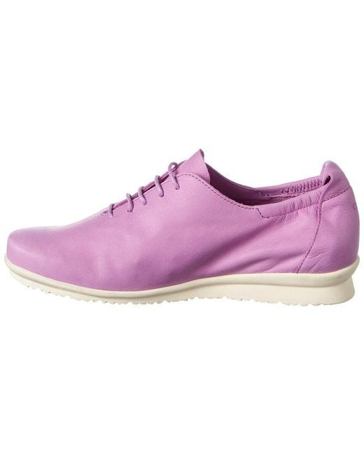 Arche Purple Baryza Leather Flat