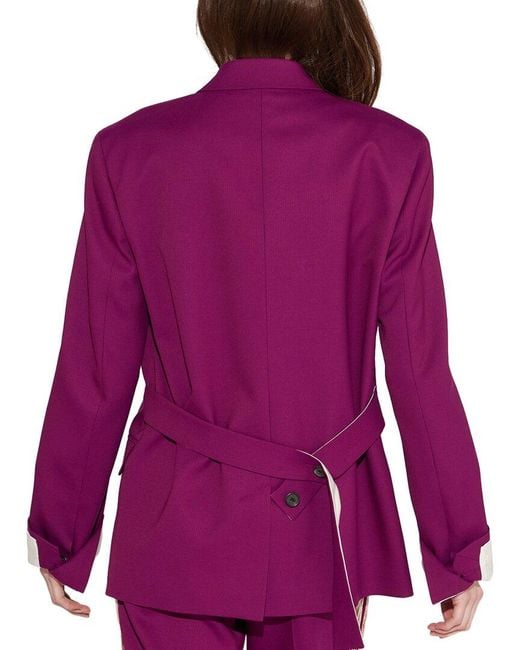Câllas Purple Denis Wool-Blend Blazer