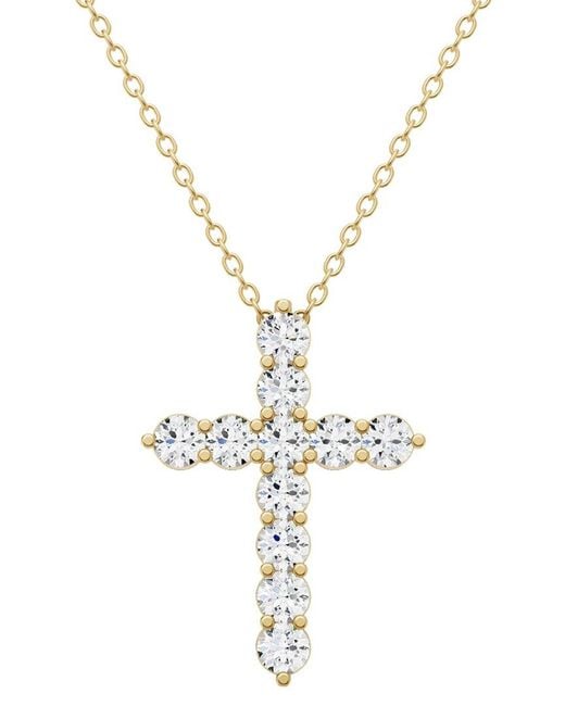 Lab Grown Diamonds Metallic 14K 6.00 Ct. Tw. Lab-Grown Diamond Necklace
