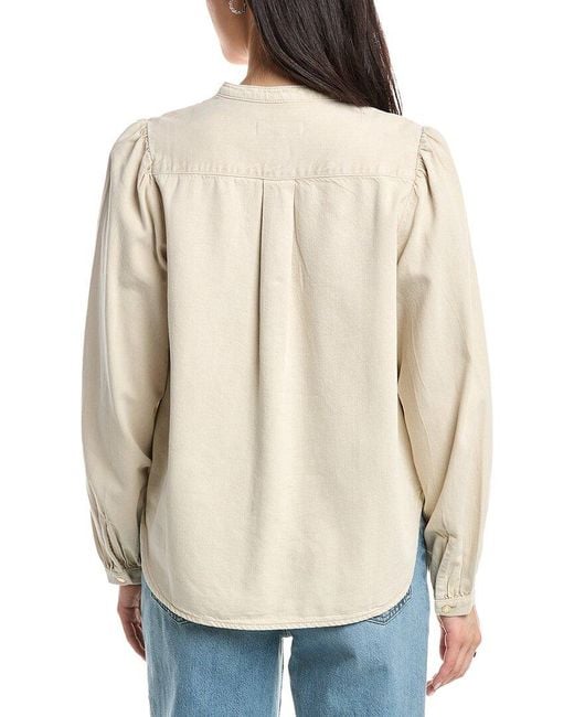 Rag & Bone Natural Ultra Featherweight Sandra Blouse