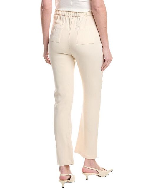 Frances Valentine Natural Quincy Solid Stretch Pant