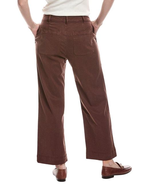 Bella Dahl Brown Saige Wide Leg Crop Pant