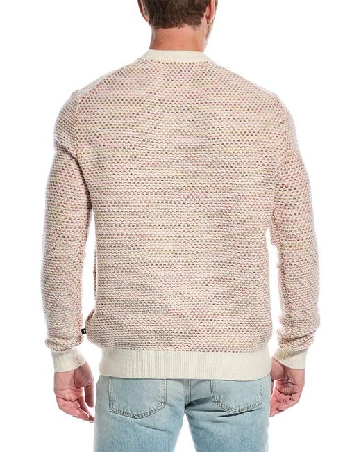 Ted Baker Natural Grouse Wool-blend Crewneck Sweater for men