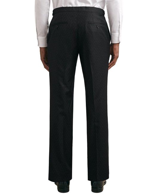 Reiss Black Leo Wool Formal Trouser for men