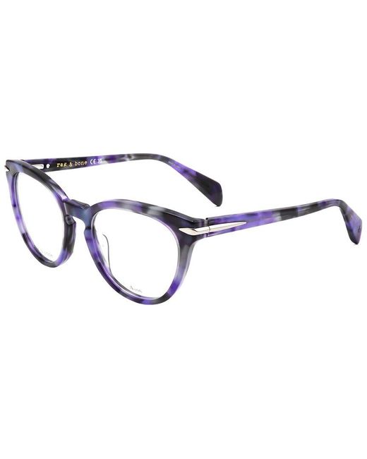 Rag & Bone Blue 52Mm Optical Frames