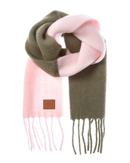 Loewe Pink Dnu Pack Alpaca & Wool-Blend Scarf