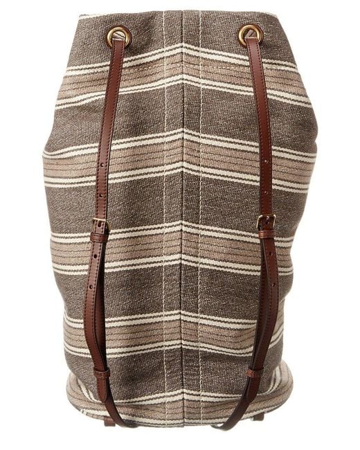Céline Multicolor Canvas Backpack