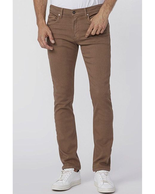PAIGE Brown Lennox Straight Jean for men